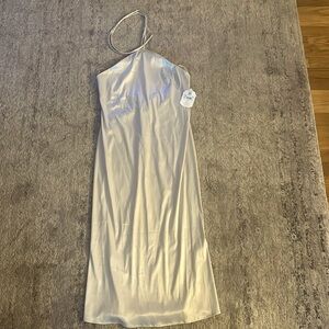 Champagne silk dress